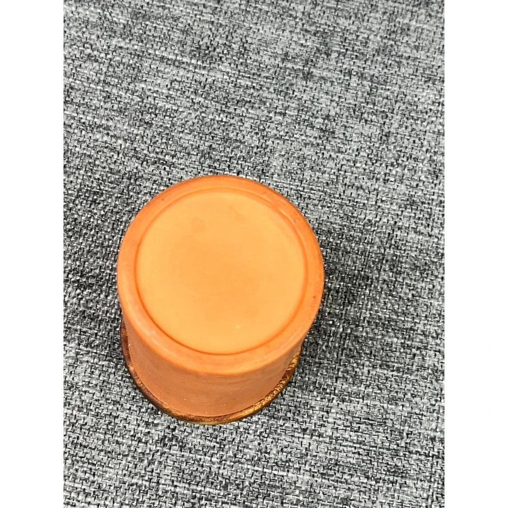 Henry Watson Pottery Peppercorns Suffolk Canister Terracotta Jar Wood Lid